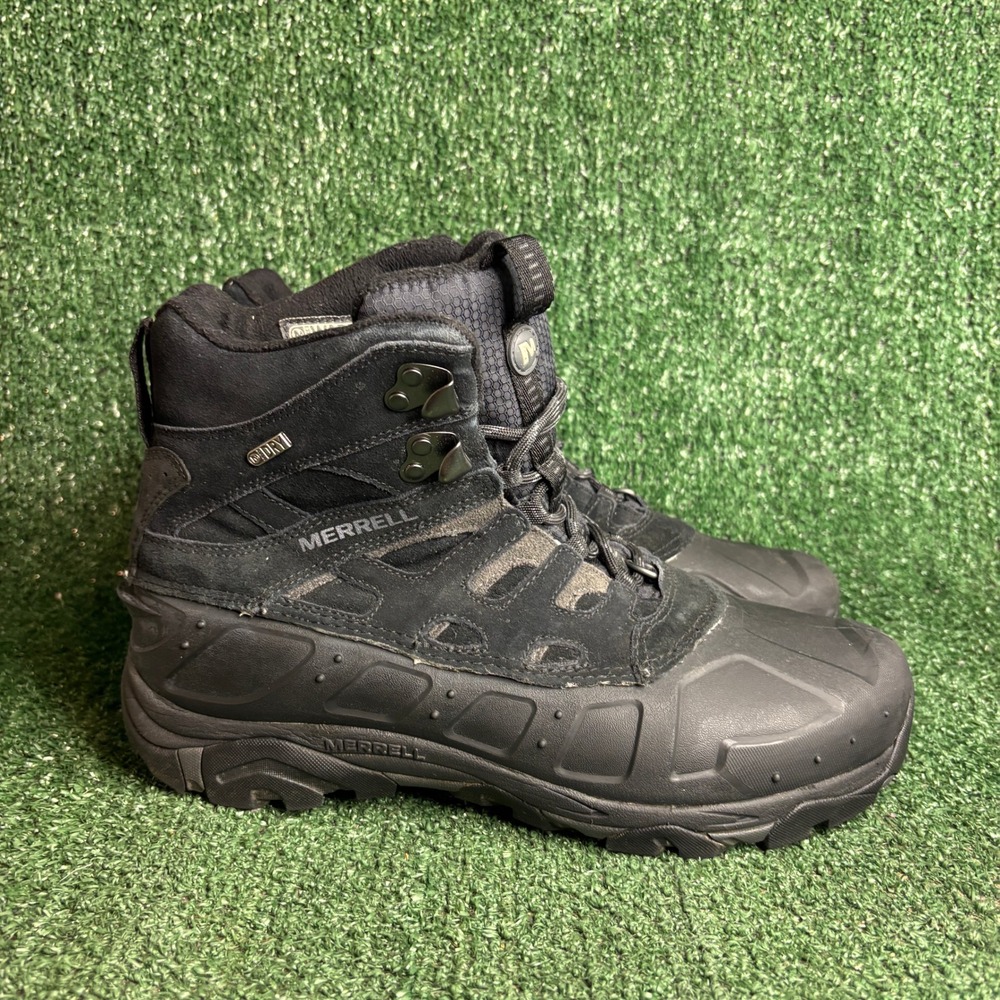 Merrell Moab Polar Waterproof Insulated M-Select Dry Winter Boot Black Mens 10.5